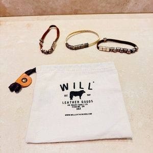 Will Leather Goods Triple Stack Leather Bracelets